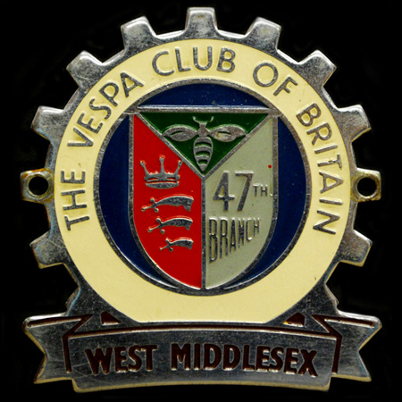 The Vespa Club of Britain Cog Badge