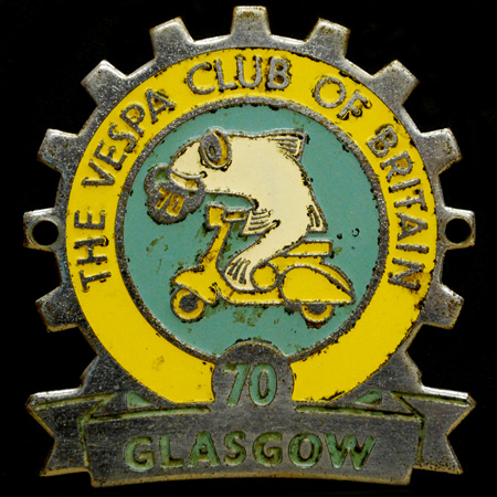 The Vespa Club of Britain Cog Badge