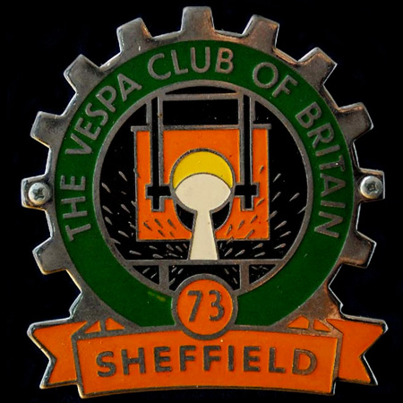 The Vespa Club of Britain Cog Badge