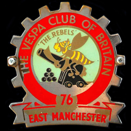 The Vespa Club of Britain Cog Badge