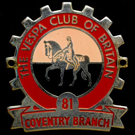 The Vespa Club of Britain Cog Badge