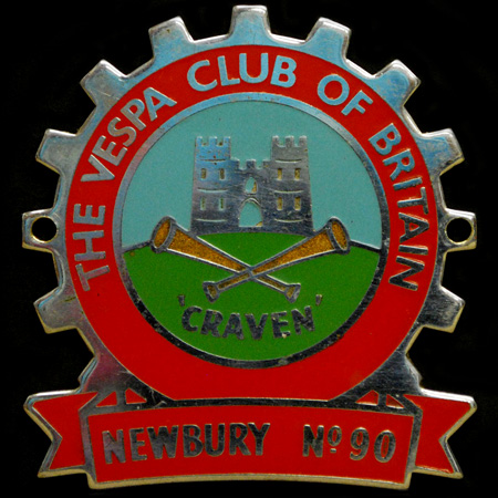The Vespa Club of Britain Cog Badge