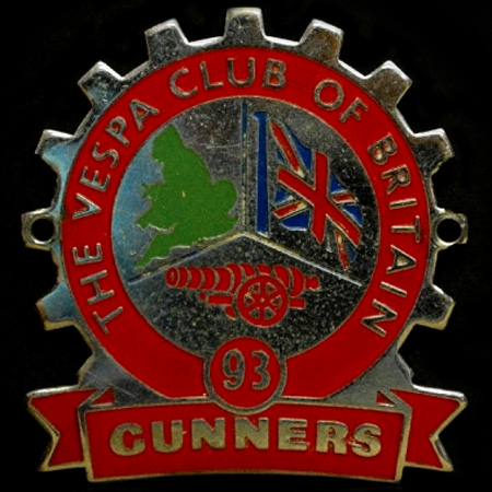 The Vespa Club of Britain Cog Badge