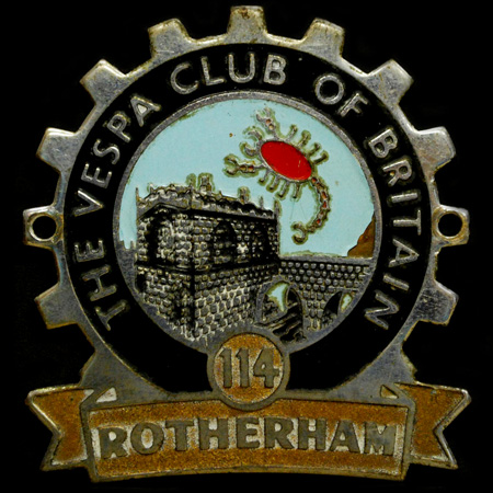 The Vespa Club of Britain Cog Badge