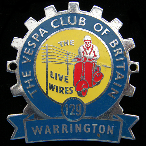 The Vespa Club of Britain Cog Badge 