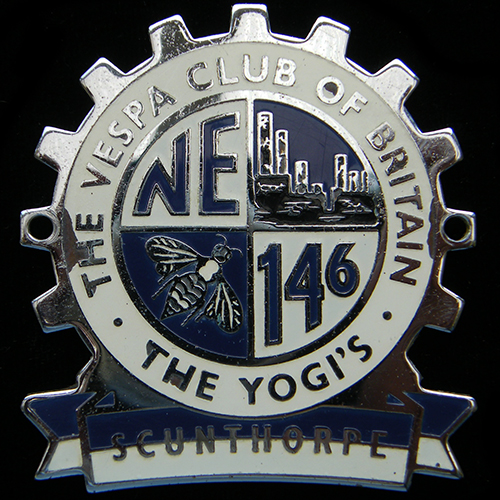 The Vespa Club of Britain Cog Badge 