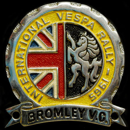 International Vespa Rally Bromley Vespa Club 1965