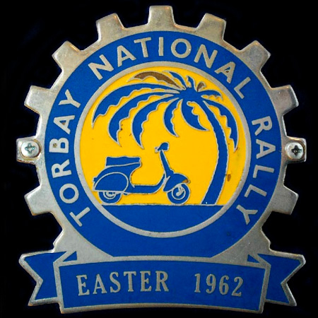 The Vespa Club of BritainTorbay National Rally Easter 1962 Cog Badge