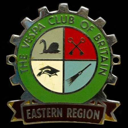 The Vespa Club of BritainEastern Region Cog Badge