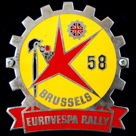  Eurovespa Rally 1958 Cog Badge