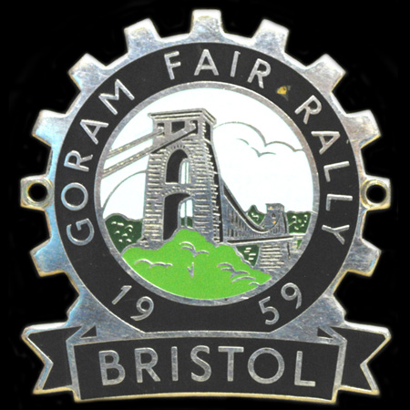 The Vespa Club of BritainGoram Fair Rally Bristol 1959 Cog Badge