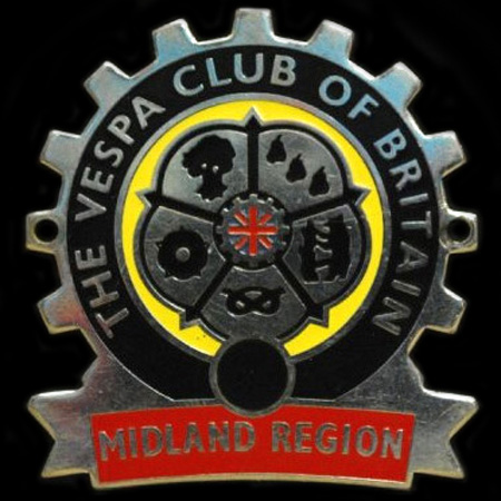 The Vespa Club of BritainMidland Region Cog Badge