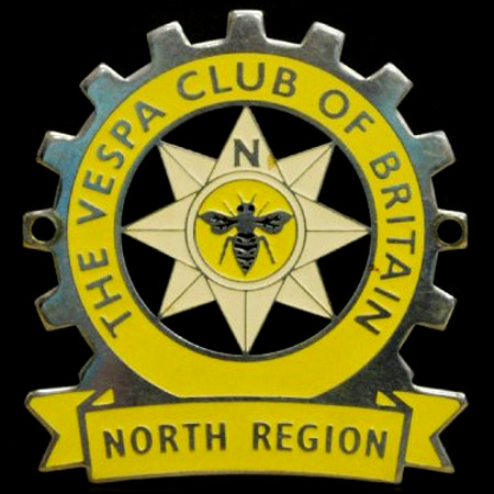The Vespa Club of BritainNorth Region Cog Badge