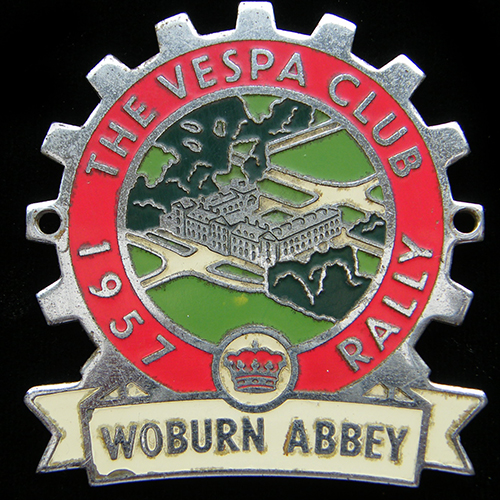 The Vespa Club of BritainWoburn Abbey Rally 1957 Cog Badge