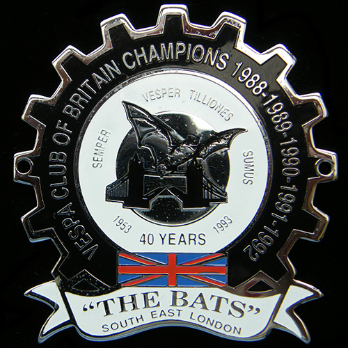 Vespa Club of Britain Champions badge