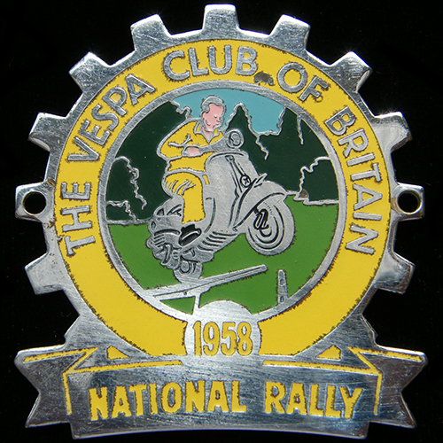 The Vespa Club of Britain Cog Badge 