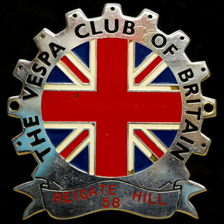 The Vespa Club of Britain Cog Badge