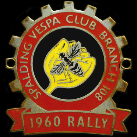 Spalding Vespa Club Branch # 1081960 Rally Cog Badge