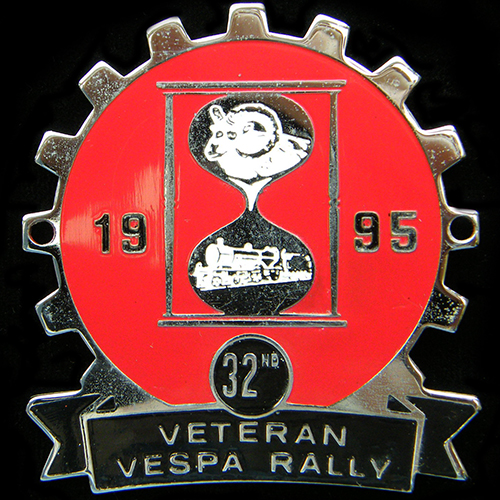 The Veteran Vespa Club of Britain Cog Badge 