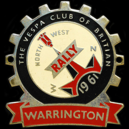 Vespa Scooter Cog Badge 