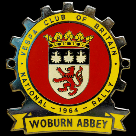 The Vespa Club of Britain National RallyWoburn Abbey 1964 Cog Badge