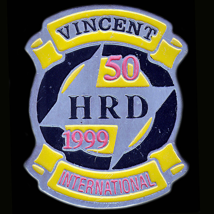 Vincent HRD 1999 International pin badge