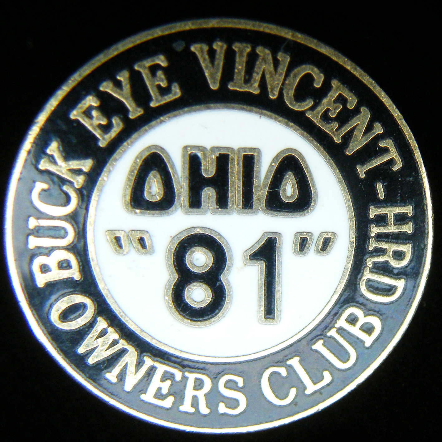 Vincent HRD Owners Club lapel badge