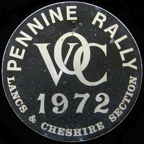 Vincent Owners Club Machine/Car badge