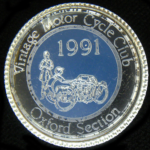 Vintage Motor Cycle Club pin badge