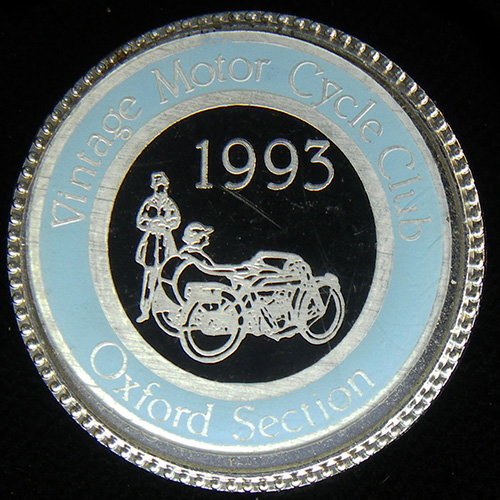 Vintage Motor Cycle Club pin badge