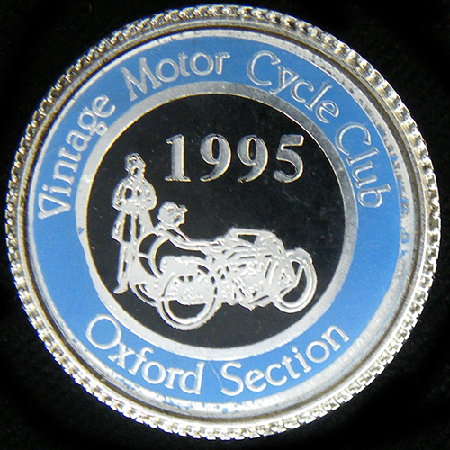 Vintage Motor Cycle Club pin badge