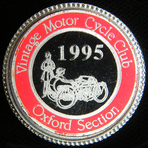 Vintage Motor Cycle Club pin badge
