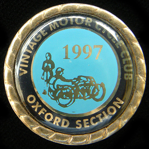 Vintage Motor Cycle Club pin badge