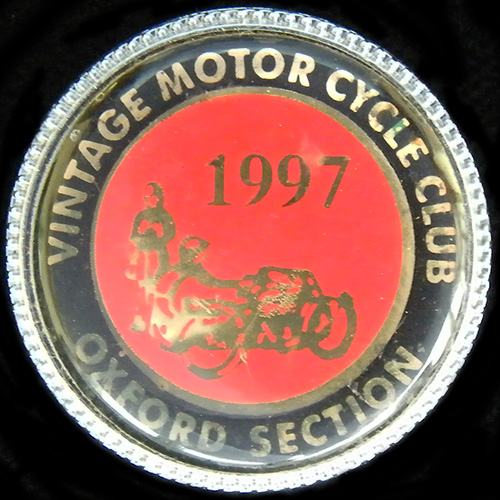 Vintage Motor Cycle Club pin badge