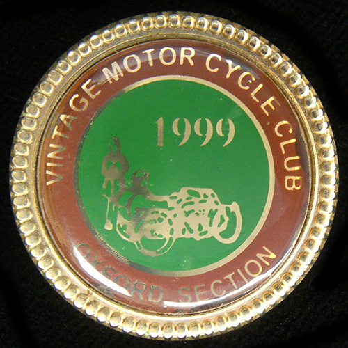 Vintage Motor Cycle Club pin badge
