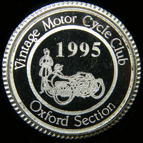Vintage Motor Cycle Club pin badge
