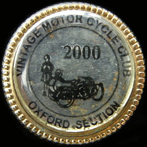 Vintage Motor Cycle Club pin badge