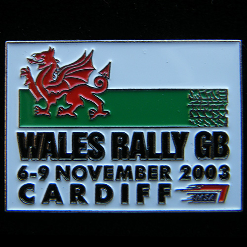 Wales GB RAC Rally Pin Badge