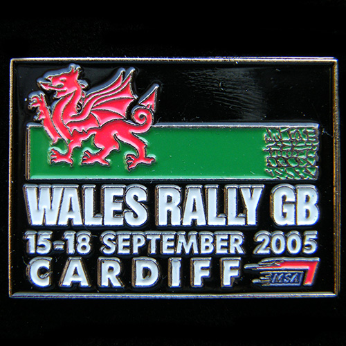 Wales GB RAC Rally Pin Badge