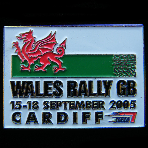 Wales GB RAC Rally Pin Badge