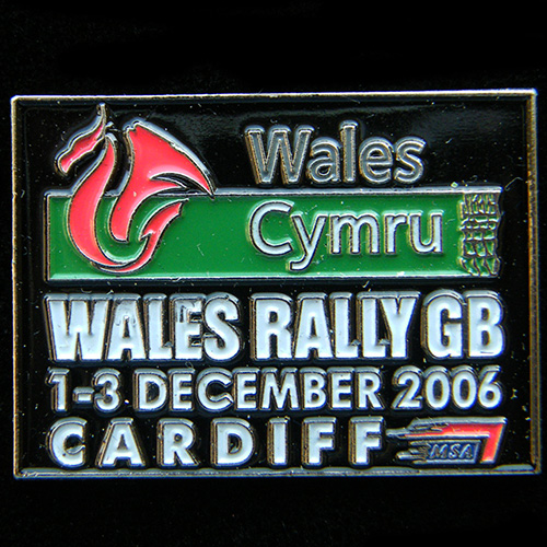 Wales GB RAC Rally Pin Badge