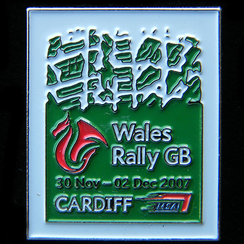 Wales GB RAC Rally Pin Badge