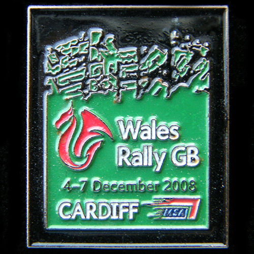 Wales GB RAC Rally Pin Badge