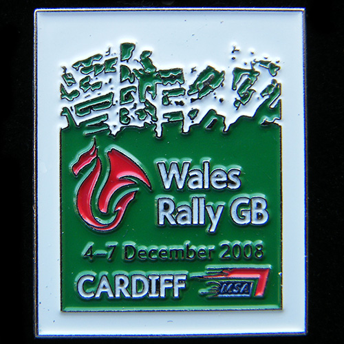 Wales GB RAC Rally Pin Badge