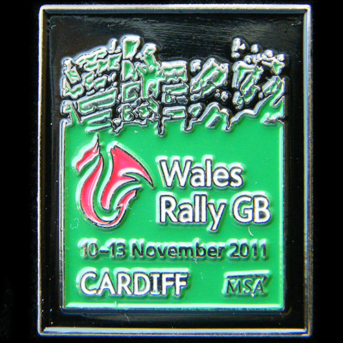 Wales GB RAC Rally Pin Badge