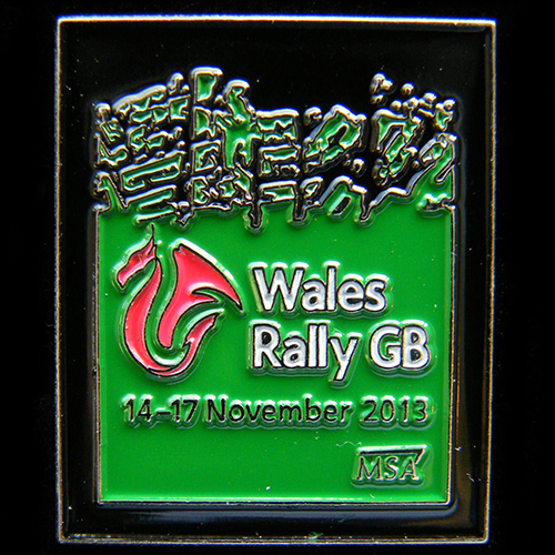 Wales GB RAC Rally Pin Badge