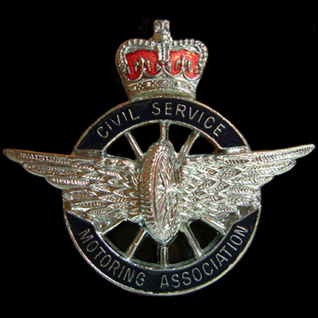 Civil Service Motoring Association Car Badge