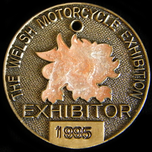 Welsh Motorcycle Exhibition lapel badge