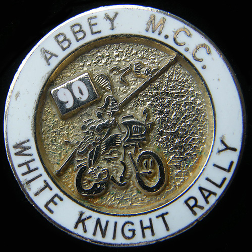 White Knight Rally pin badge