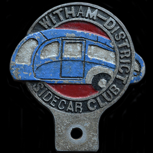 Witham District Sidecar Club Car Badge